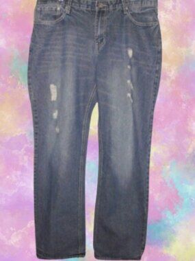 CJ Black Bootcut Distressed Jeans 36x34 Men Y2K Streetwear Grunge 90s Skater